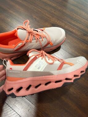 On Running Women's Coral and Beige CloudTec Running Sneakers